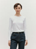 Women's Long Sleeve Classic T-shirt in White