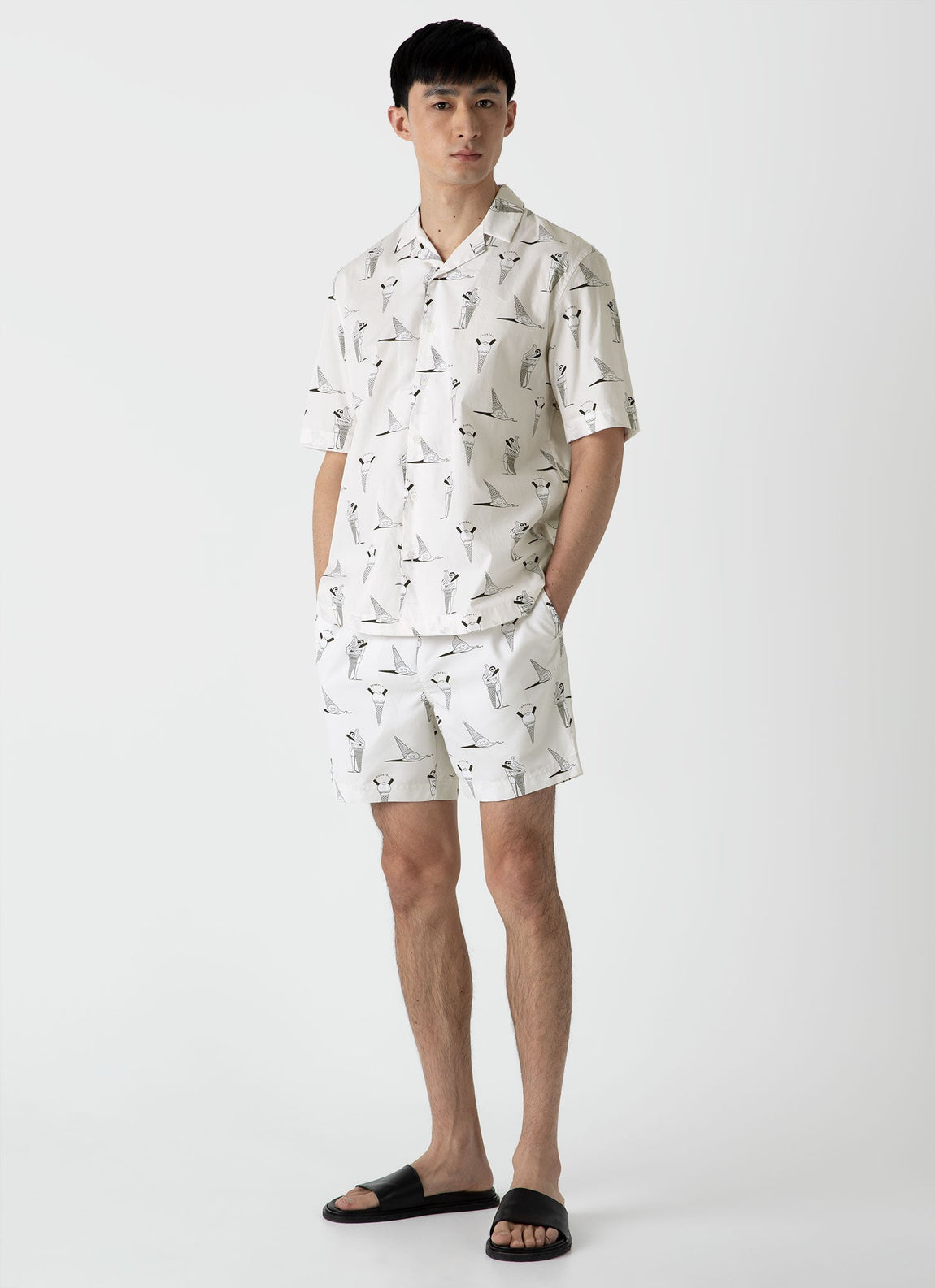 Men's Matt Blease Drawstring Swim Shorts in Ice Cream Print