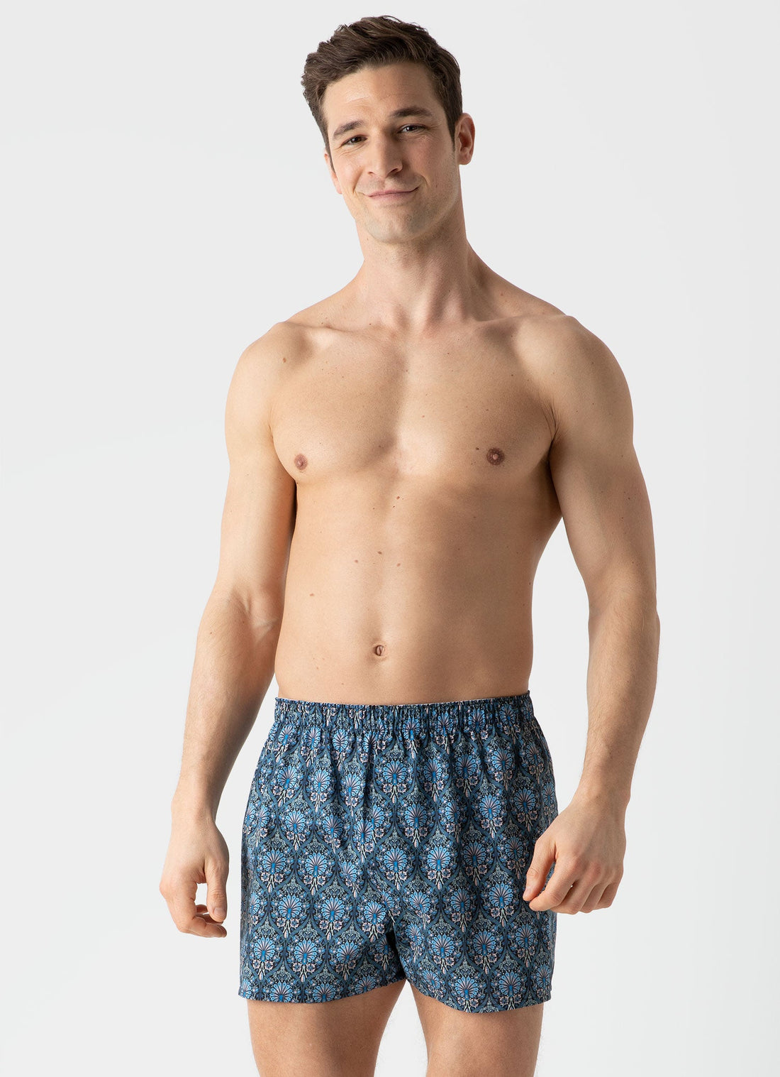 Men's Classic Boxer Shorts in Liberty Fabric Peacock Place