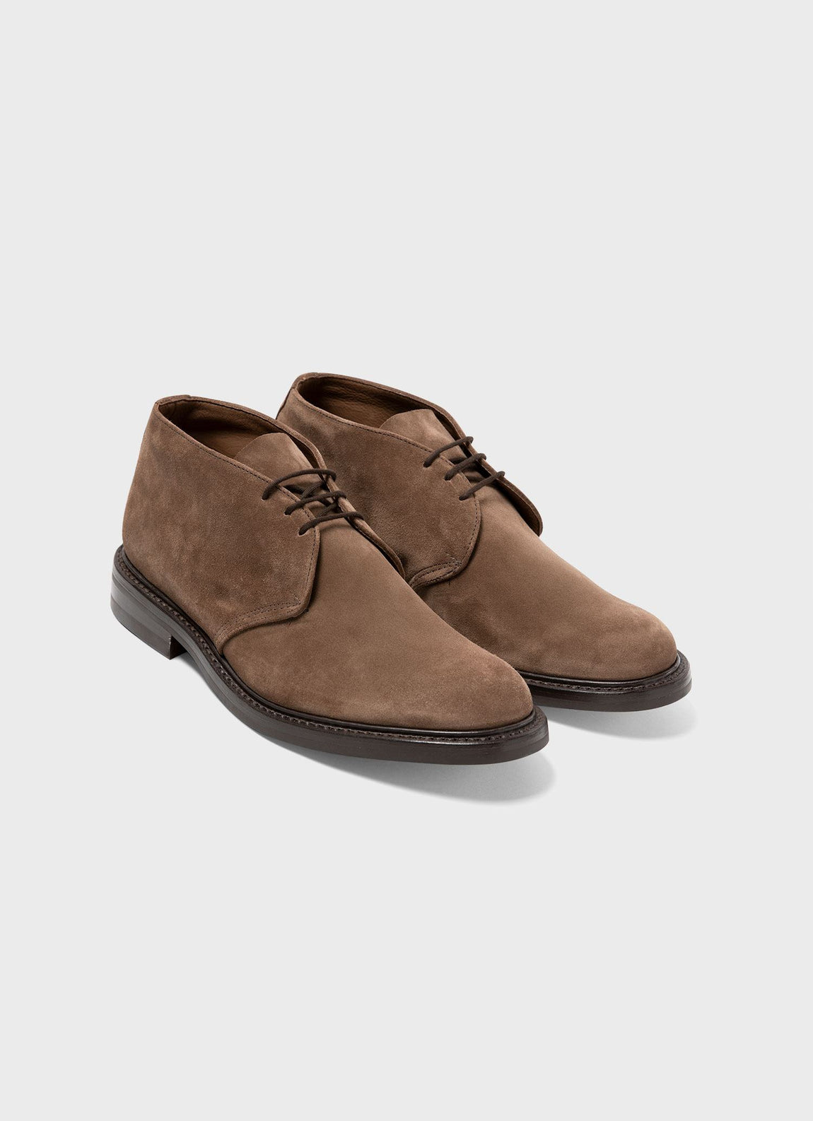 Men's Suede Ankle Boot in Light Brown