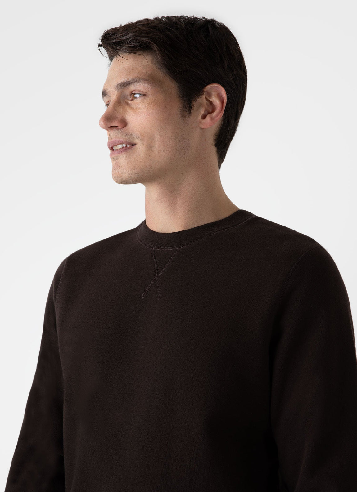 Men's Loopback Sweatshirt in Coffee