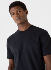 Men's Brushed Cotton T-shirt in Black