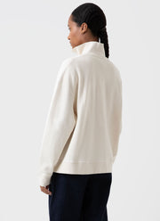 Women's Half Zip Loopback Sweatshirt in Undyed